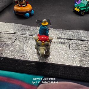 Vintage 1989 McDonald’s Fry Guy Circus Parade Elephant Trainer Happy Meal Toy